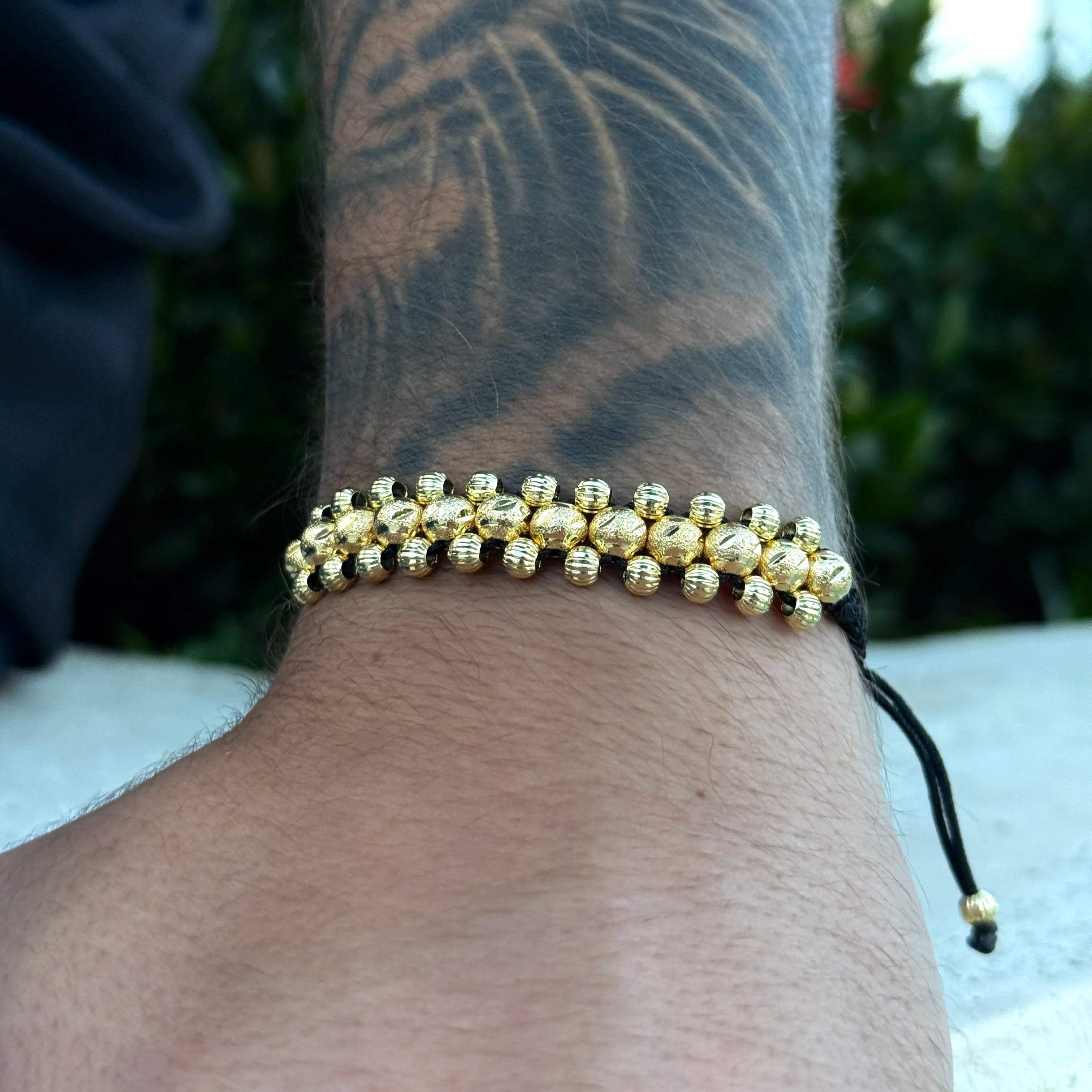 Pulsera Tejida Tres Carriles