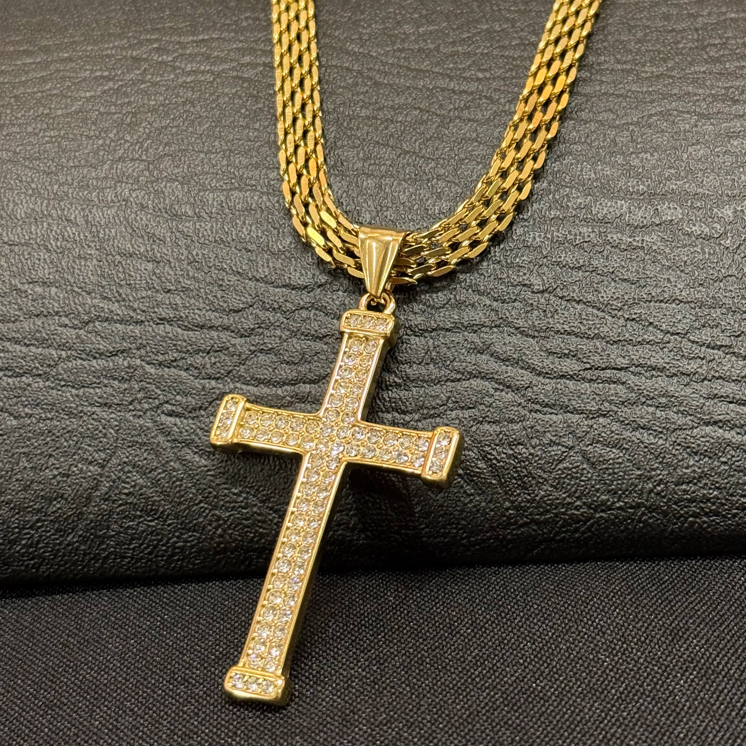 Dije Cruz Diamantada